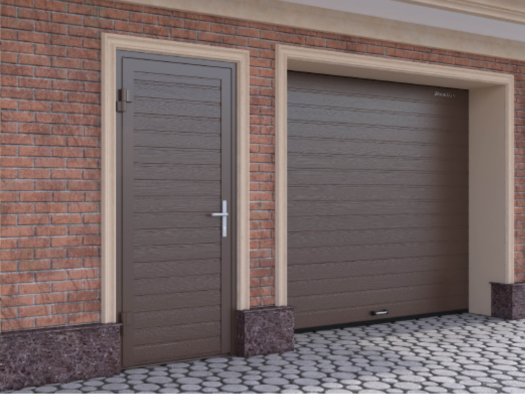 Гаражная дверь устанавливается в гаражи и помещения бытового назначения.